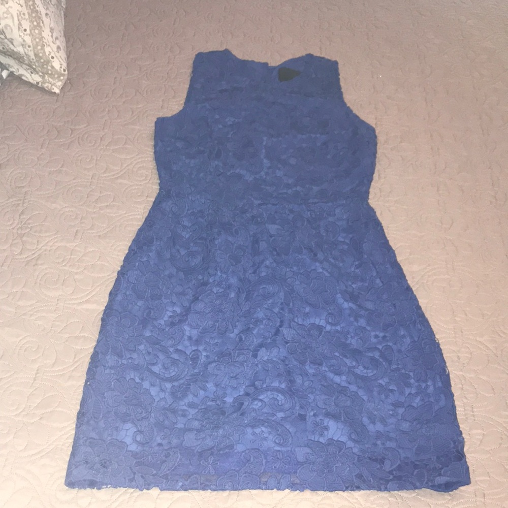 JCrew lace royal blue dress size 4